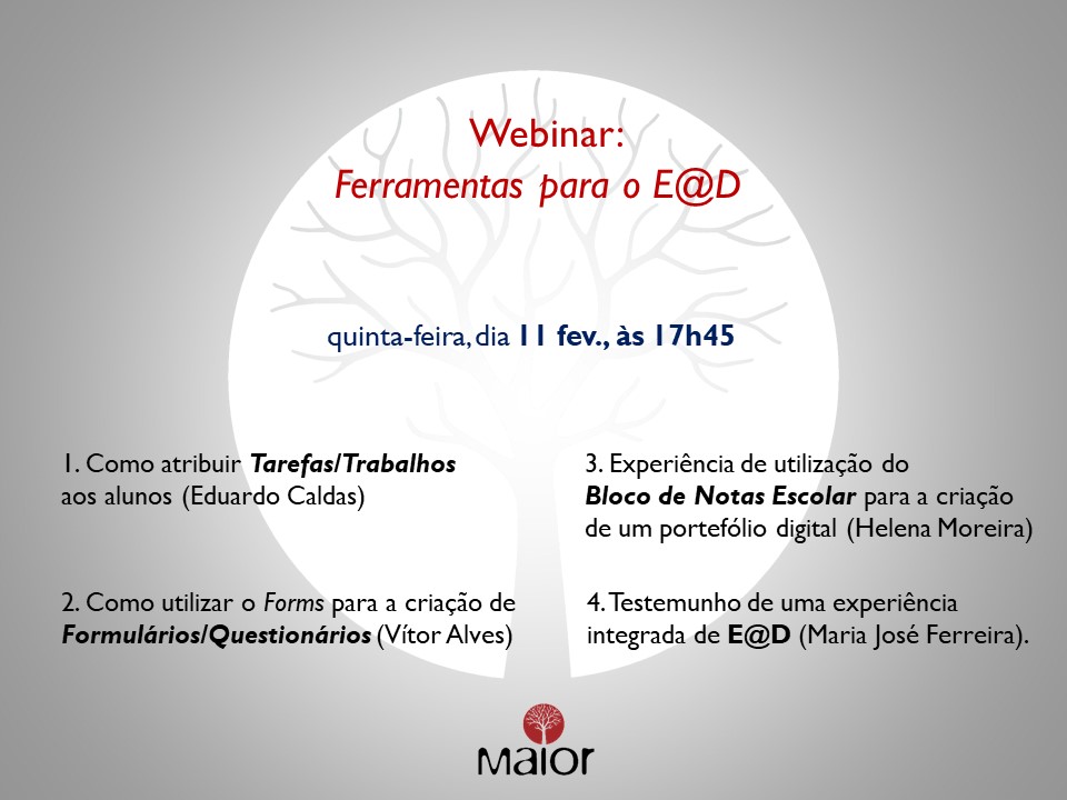 Poster Webinar Ferramentas para o ED